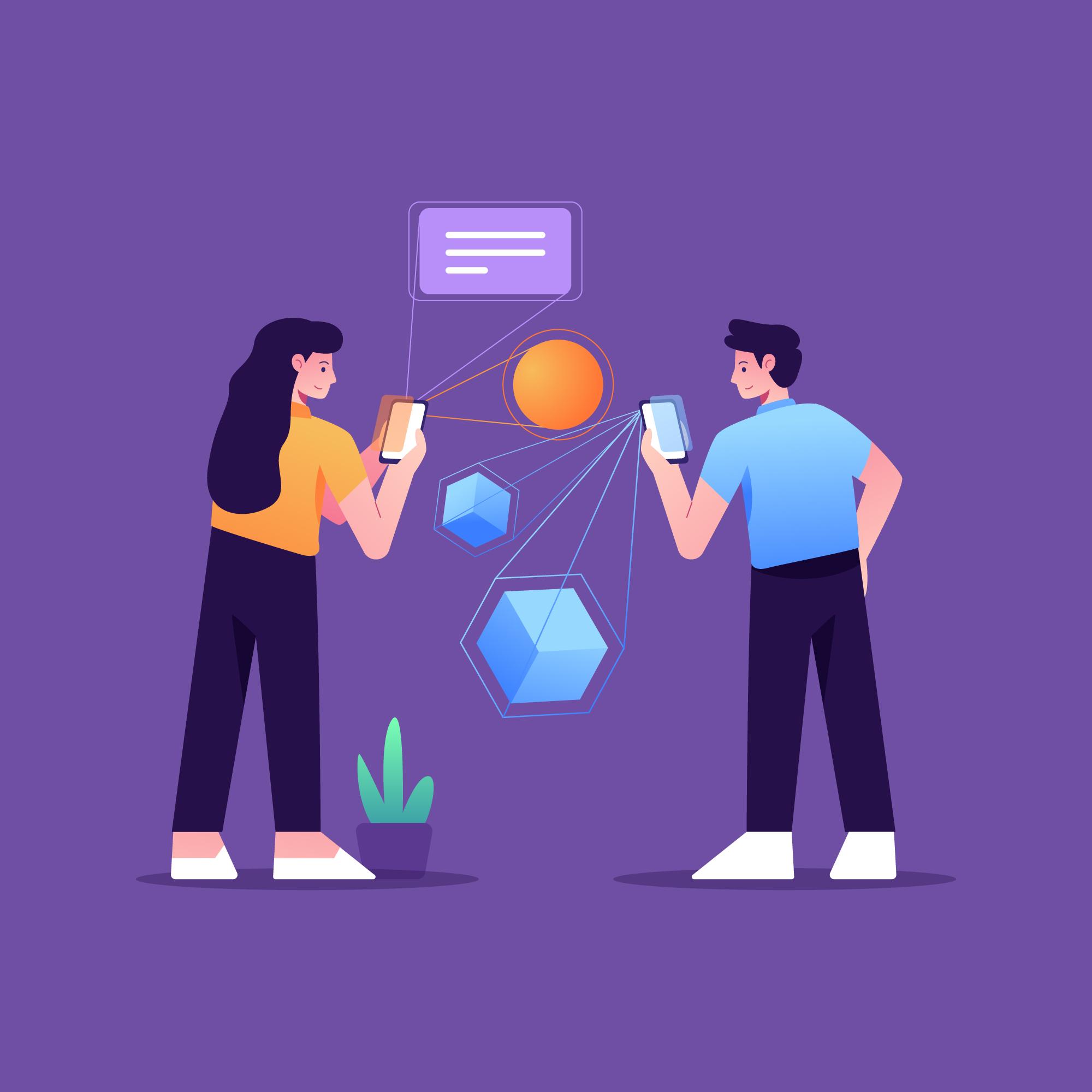 Cloud hosting illustration